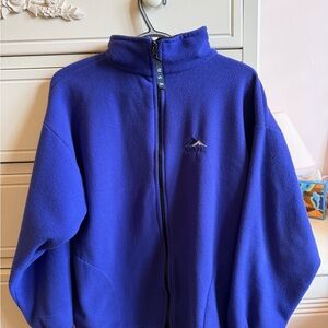 Vintage Purple Fleece Zip-Up Jacket